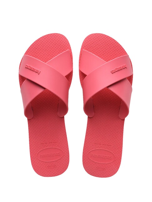 HAVAIANAS AQUA Cross-band slipper pink porcelain - Women’s shoes