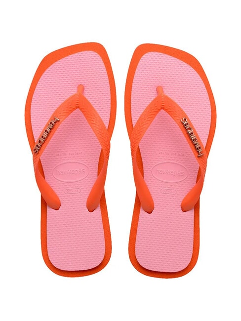 HAVAIANAS TOP SQUARE FUSION Flip-flops sunset orange - Women’s shoes