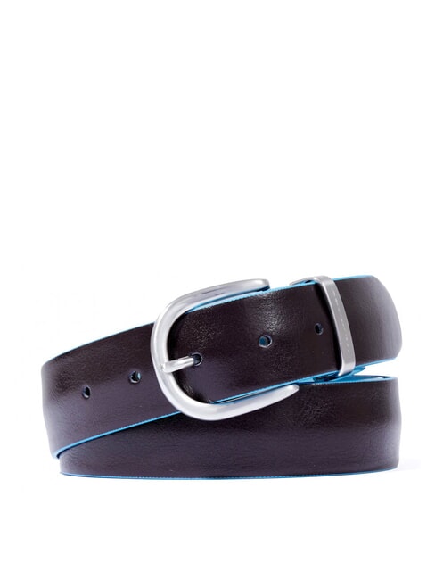 PIQUADRO BLUE SQUARE Leather belt Made in Italy MORO - Belts