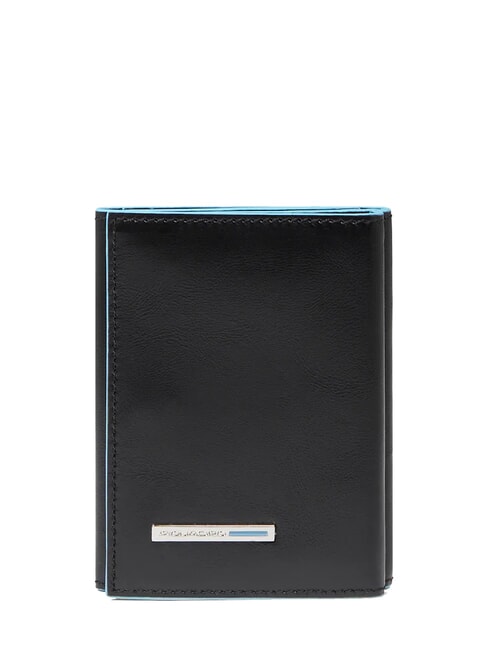 PIQUADRO BLUE SQUARE Leather wallet Black - Men’s Wallets