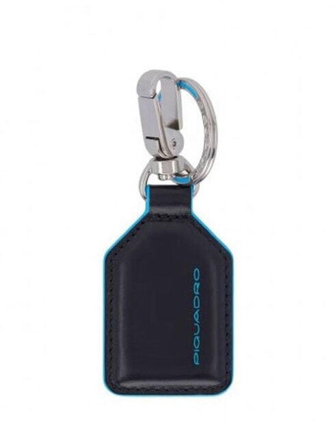 PIQUADRO BLUE SQUARE Keychain with carabiner Black - Key holders