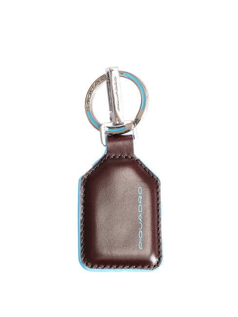 PIQUADRO BLUE SQUARE Keychain with carabiner MAHOGANY - Key holders
