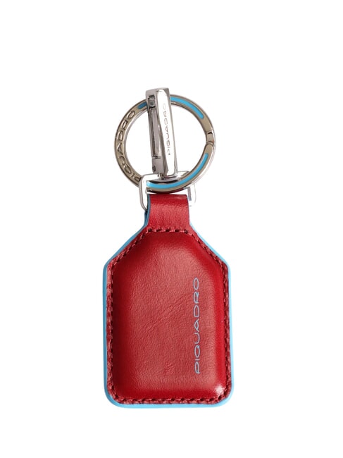 PIQUADRO BLUE SQUARE Keychain with carabiner RED - Key holders