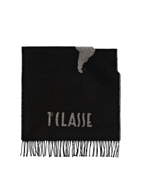 ALVIERO MARTINI PRIMA CLASSE GEO PIENO Scarf with fringes Black - Scarves