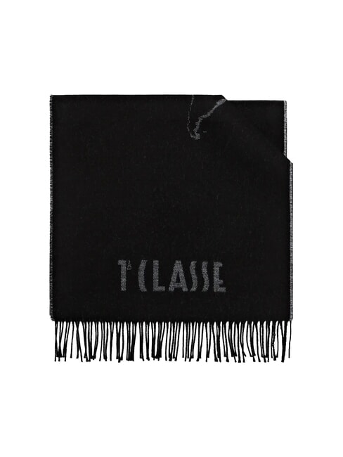 ALVIERO MARTINI PRIMA CLASSE GEO FILETTO Scarf with fringes Black - Scarves