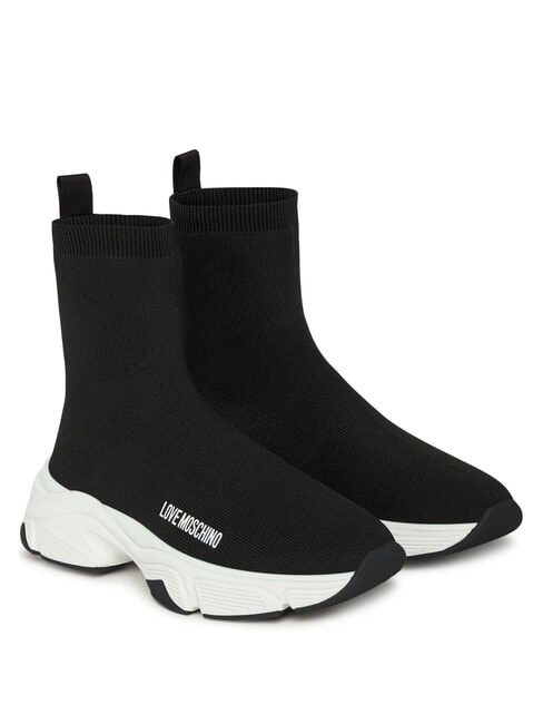 LOVE MOSCHINO STARDUST 60 Fabric sneakers Black - Women’s shoes