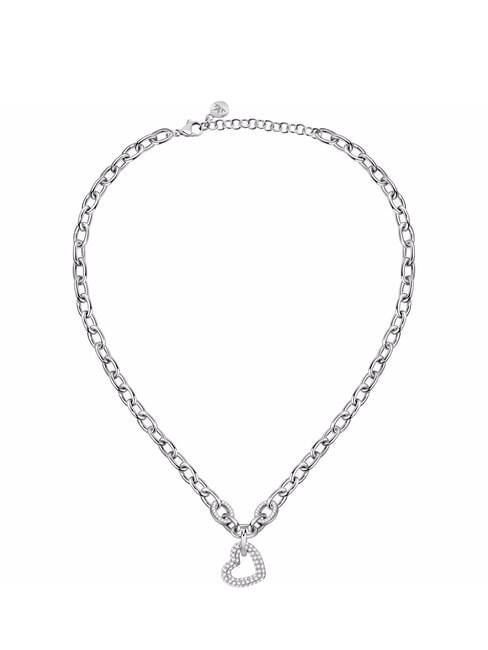 MORELLATO INCONTRI Necklace with heart and crystals STEEL - Necklaces