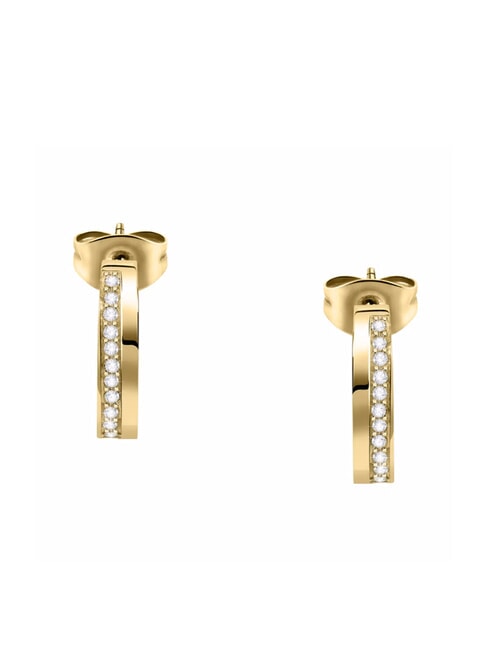 MORELLATO CREOLE Semi-circle earrings with crystals gold - Earrings