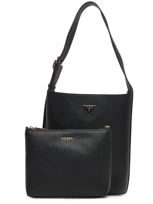 GUESS MERIDIAN 2 Bucket bag with pouch BLACK - Women’s Bags