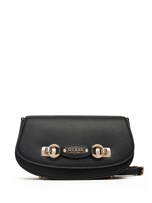 GUESS MIMINA Shoulder bag with flap BLACK - Women’s Bags