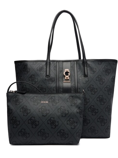 GUESS ERENIA Shopper with clutch vikky large roo coalog tote bag - Women’s Bags