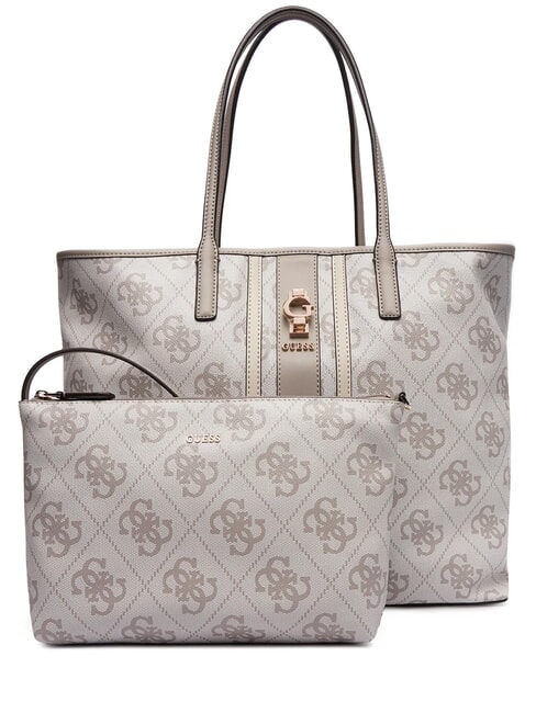 GUESS ERENIA Shopper with clutch dark taupe logo - Women’s Bags