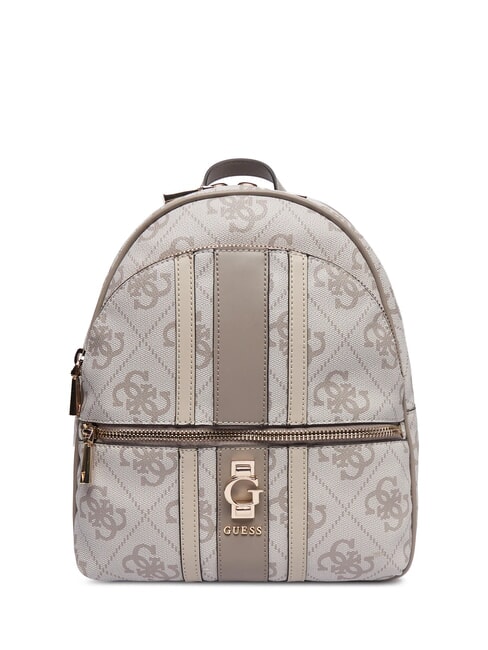 GUESS ERENIA Women's Backpack dark taupe logo - Women’s Bags