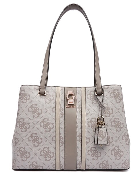 GUESS ERENIA Shoulder bag dark taupe logo - Women’s Bags