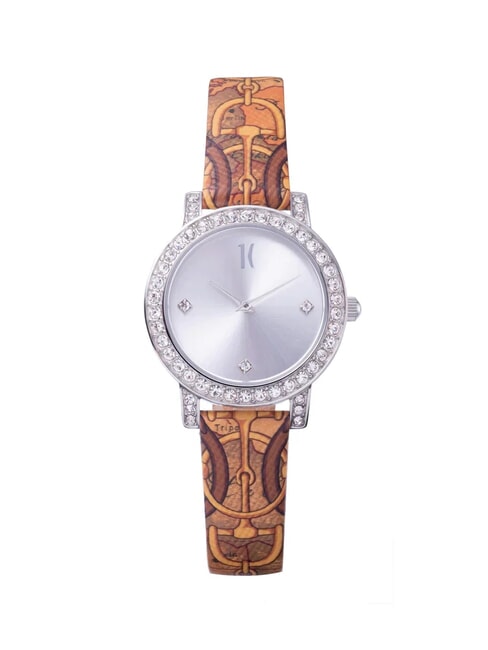 ALVIERO MARTINI PRIMA CLASSE ZANTE Time-only watch with leather strap geo clamp map - Watches