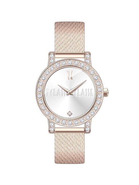 ALVIERO MARTINI PRIMA CLASSE ZANTE Steel quartz watch rosš - Watches