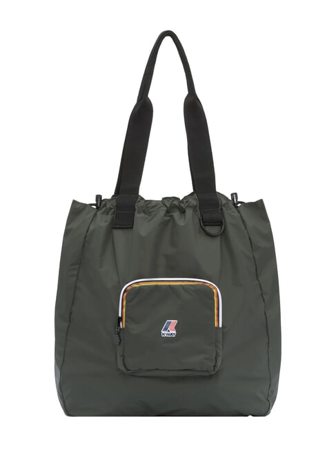 KWAY LE VRAI 4.0 VICTORINE Foldable shoulder shopping bag green blackish - Women’s Bags
