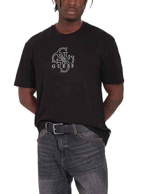 GUESS BASIC Cotton T-Shirt jetbla - T-shirt