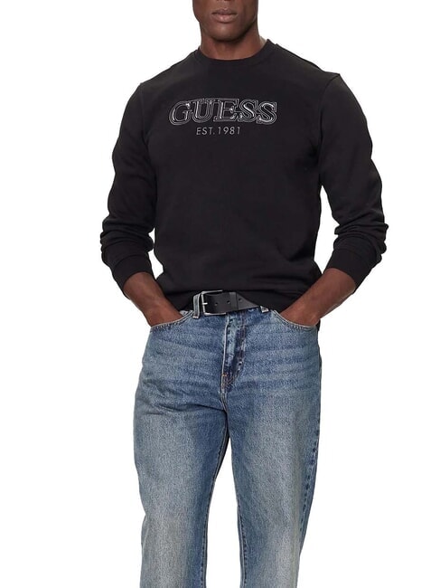 GUESS BASIC Crewneck sweatshirt jetbla - Sweatshirts