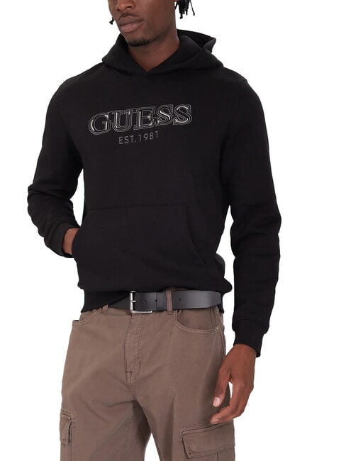 GUESS BASIC Hoodie jetbla - Sweatshirts