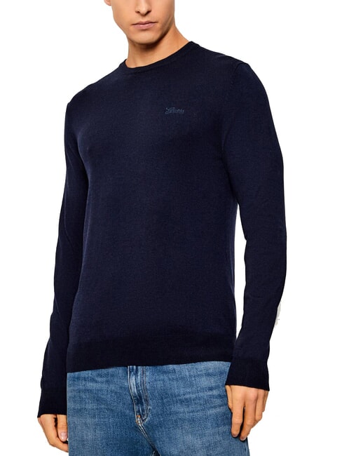 GUESS DANIEL Crew neck sweater smartblue - Men's Sweaters