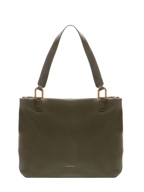 FRANCESCO BIASIA NOVEAU Leather shoulder bag moss - Women’s Bags