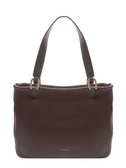 FRANCESCO BIASIA NOVEAU Leather shoulder bag prune - Women’s Bags