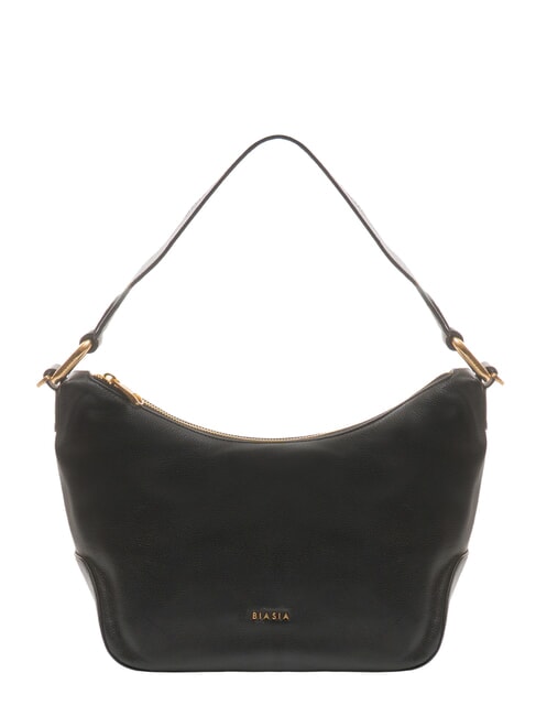 FRANCESCO BIASIA NOVEAU Leather shoulder bag with shoulder strap black - Women’s Bags