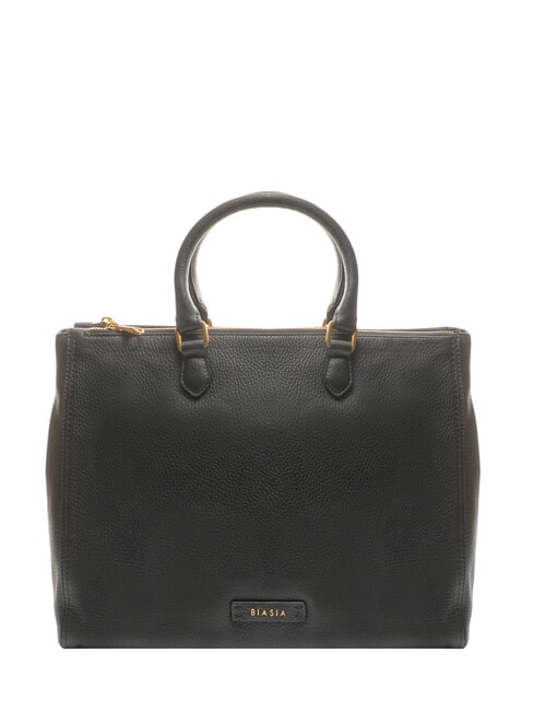 FRANCESCO BIASIA CRUSH Leather handbag with shoulder strap black - Women’s Bags