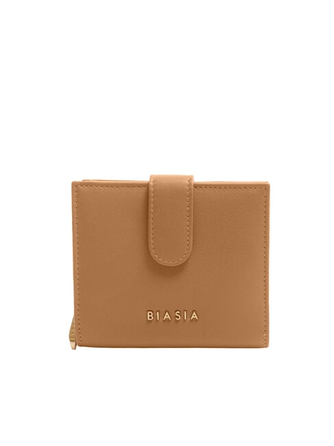 BIASIA EDA Compact leather wallet camel - Women’s Wallets