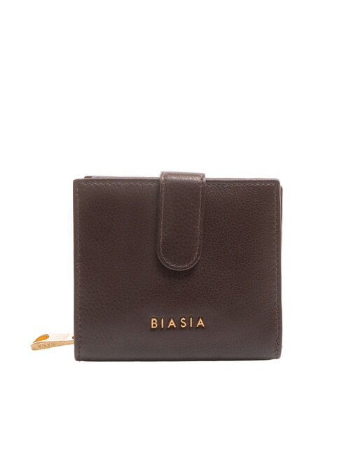BIASIA EDA Compact leather wallet prune - Women’s Wallets