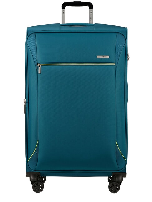 SAMSONITE BASE BREEZE Large, expandable trolley petrolblue - Semi-rigid Trolley Cases