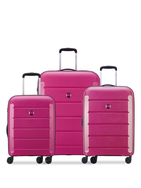 DELSEY BINALONG Set of 3 trolleys: cabin+medium, large exp peony - Trolley Set
