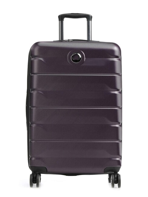 DELSEY AIR ARMOUR Medium Spinner Trolley, Expandable purple - Rigid Trolley Cases