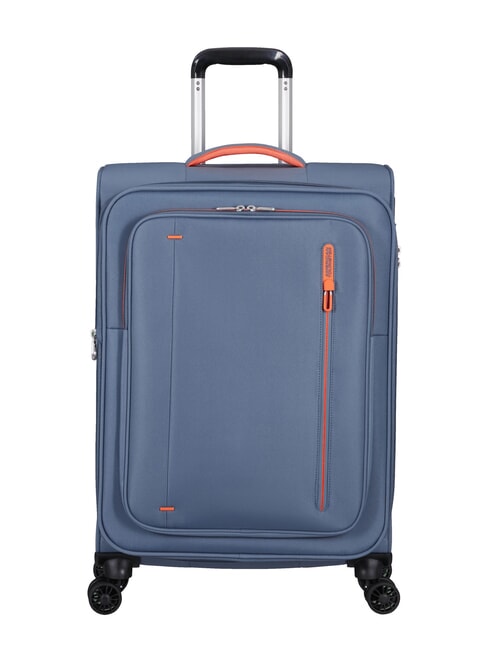 AMERICAN TOURISTER CLOUDRIDER Large Expandable Trolley stone blue - Semi-rigid Trolley Cases