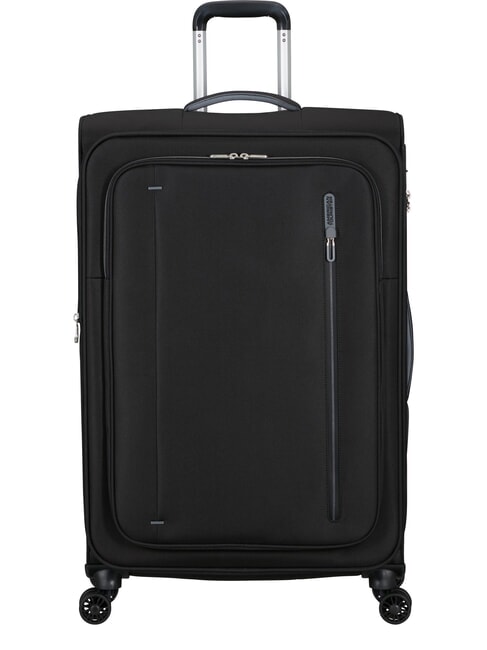 AMERICAN TOURISTER CLOUDRIDER Large, expandable trolley Jetblack - Semi-rigid Trolley Cases