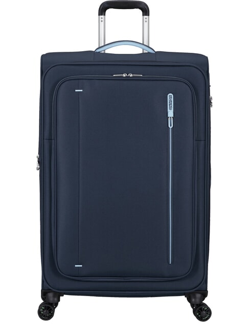 AMERICAN TOURISTER CLOUDRIDER Large, expandable trolley sky navy - Semi-rigid Trolley Cases