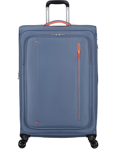AMERICAN TOURISTER CLOUDRIDER Large, expandable trolley stone blue - Semi-rigid Trolley Cases