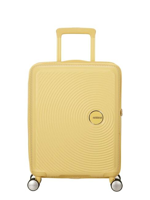 AMERICAN TOURISTER Trolley SOINDBOX line, hand baggage, expandable pastel yellow - Hand luggage