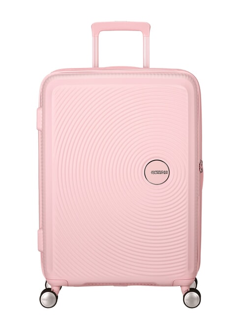 AMERICAN TOURISTER SOUNDBOX SPINNER Medium trolley, expandable pastel pink - Rigid Trolley Cases