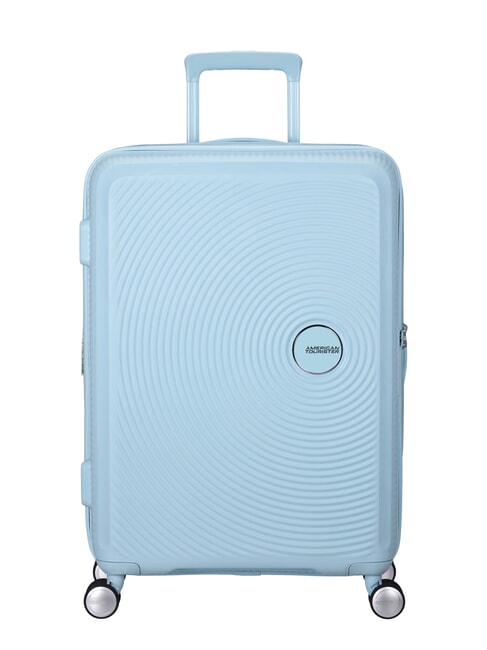 AMERICAN TOURISTER SOUNDBOX SPINNER Medium trolley, expandable PASTEL BLUE - Rigid Trolley Cases
