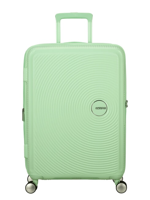 AMERICAN TOURISTER SOUNDBOX SPINNER Medium trolley, expandable pastel green - Rigid Trolley Cases