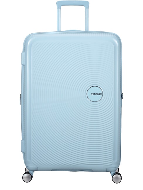 AMERICAN TOURISTER trolley case SOUNDBOX line. large. expandable PASTEL BLUE - Rigid Trolley Cases