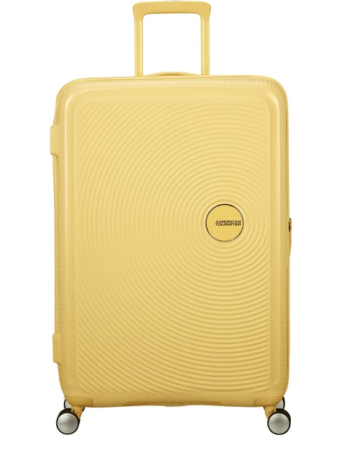 AMERICAN TOURISTER trolley case SOUNDBOX line. large. expandable pastel yellow - Rigid Trolley Cases
