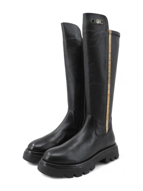 ALVIERO MARTINI PRIMA CLASSE GEO Leather boots with 3 cm heel Black - Women’s shoes