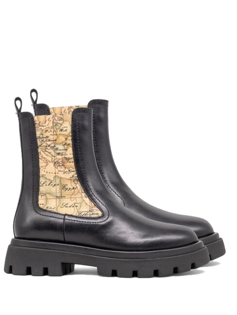 ALVIERO MARTINI PRIMA CLASSE GEO Leather ankle boots Black - Women’s shoes