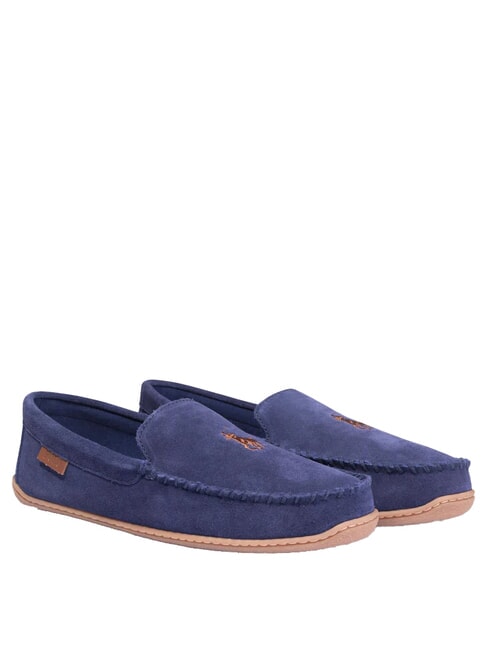 RALPH LAUREN BRENAN Suede moccasins navy2 - Men’s shoes