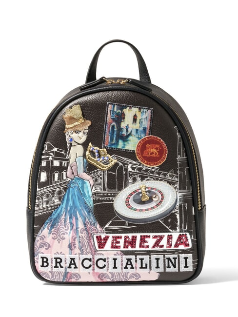BRACCIALINI CARTOLINE VENICE Round Backpack multi - Women’s Bags