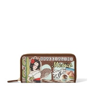 BRACCIALINI CARTOLINE MEXICO Large Zip Around Wallet - Women’s Wallets