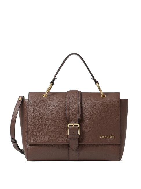 BRACCIALINI HELLEN Leather satchel bag brown - Women’s Bags